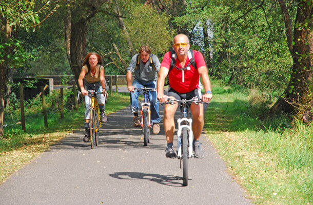 Radfahrer auf dem Lautertalweg